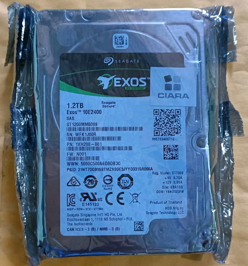 Seagate 1.2TB Hard Disk 1XH200-001 12Gb/s 128MB 51