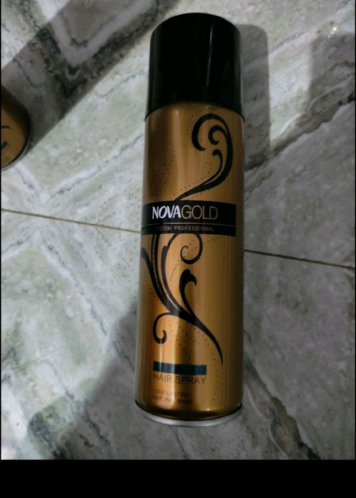 Nova Professional Gold Hair Spray New Sealed Pack