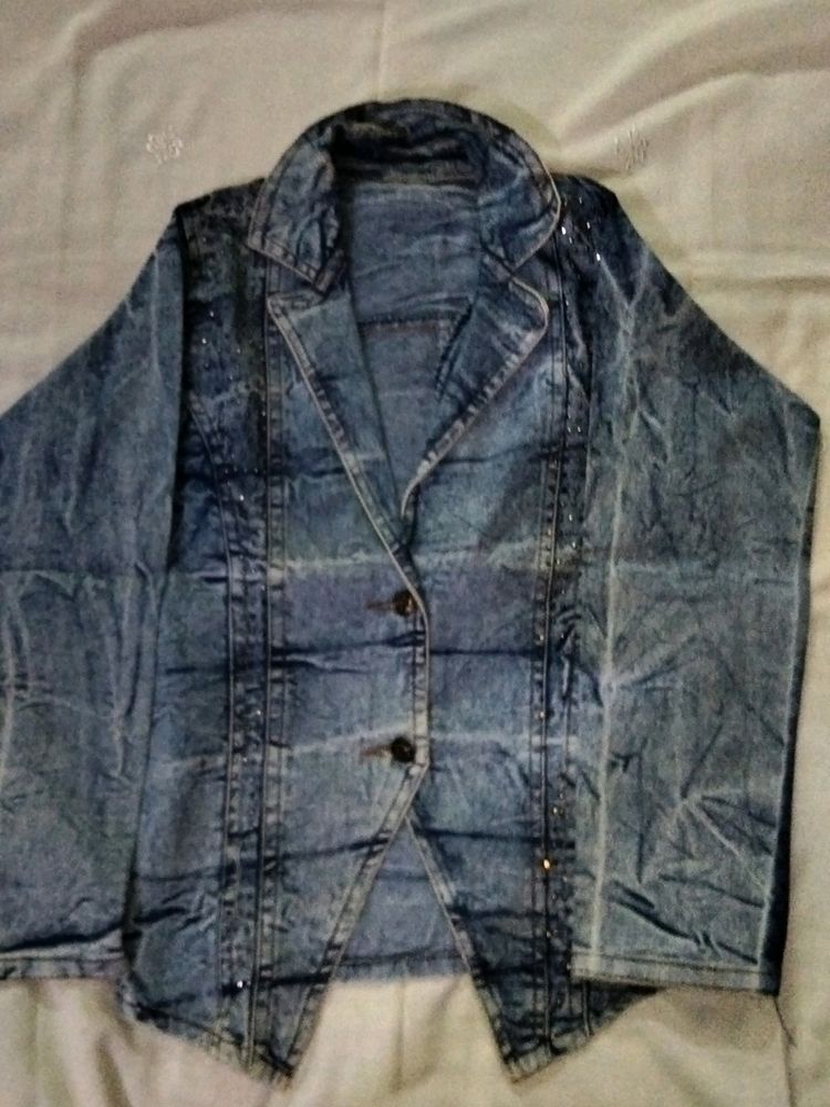 Denim Full Sleeves Jacket