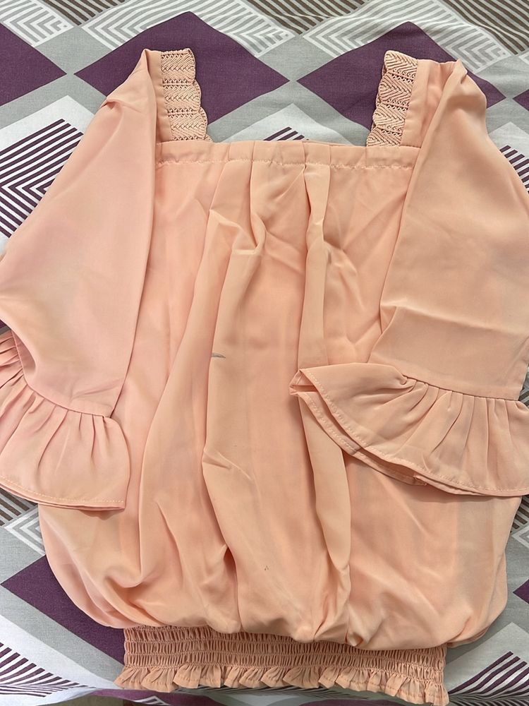 GIRLS NUDE PEACH COLOUR TOP