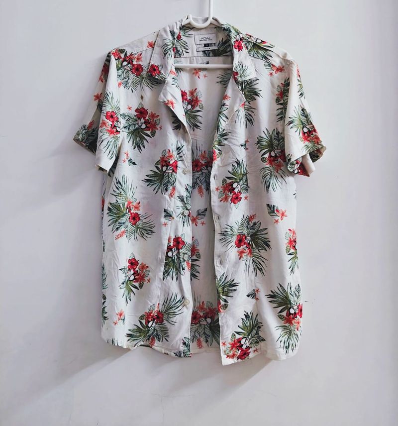 Floral Shirt with Loose Sleeves