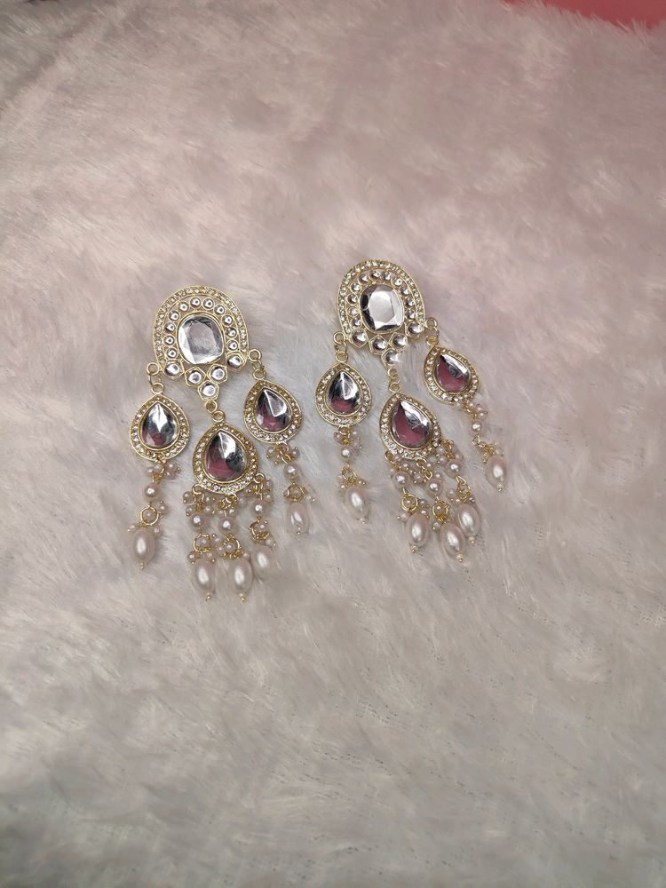 Premium Collection Of Long Pearls Earings