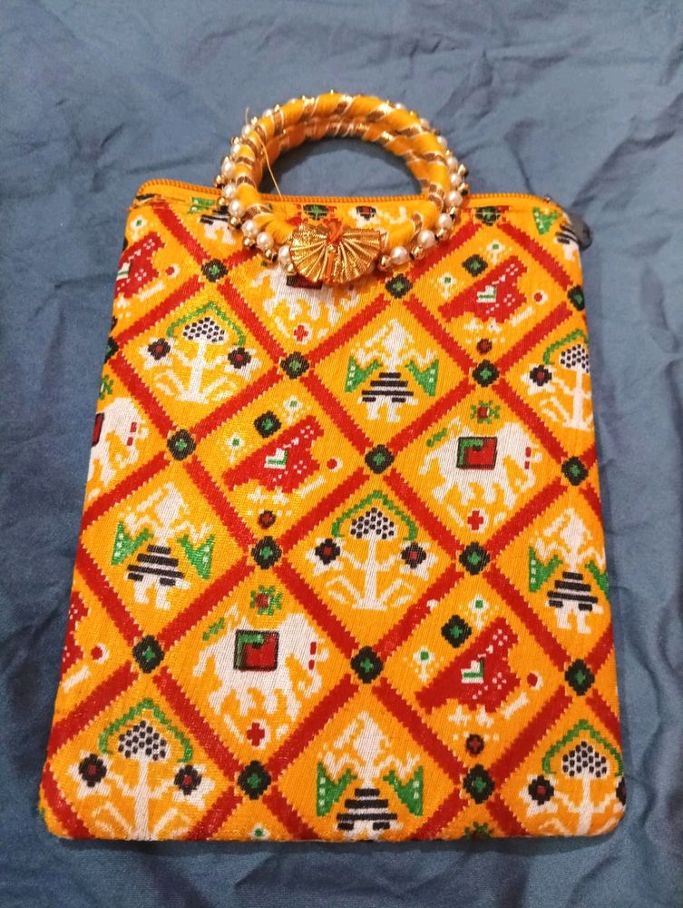 Yellow Ethnic Bag