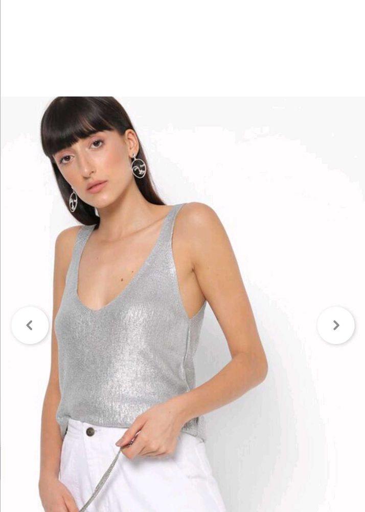 Shimmery Sleevesless Top