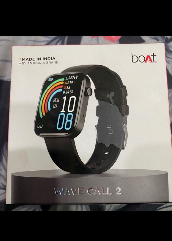 BOAT WAVE CALL 2 Smart Watch With Box(Black)