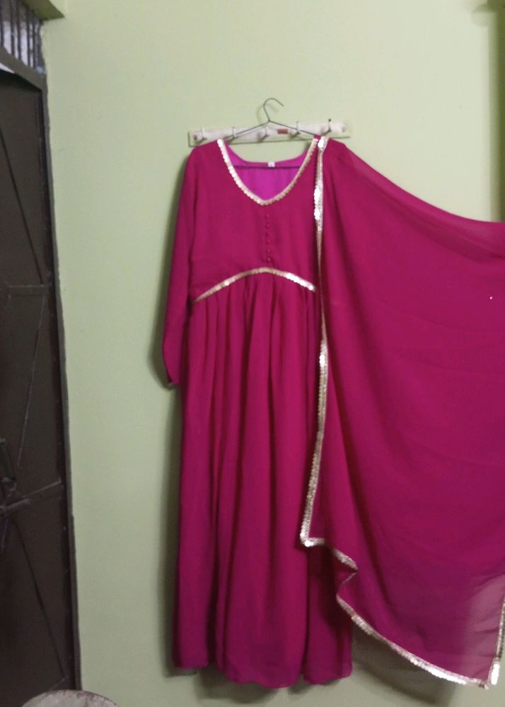 New/Unused Anarkali Gown With Dupatta