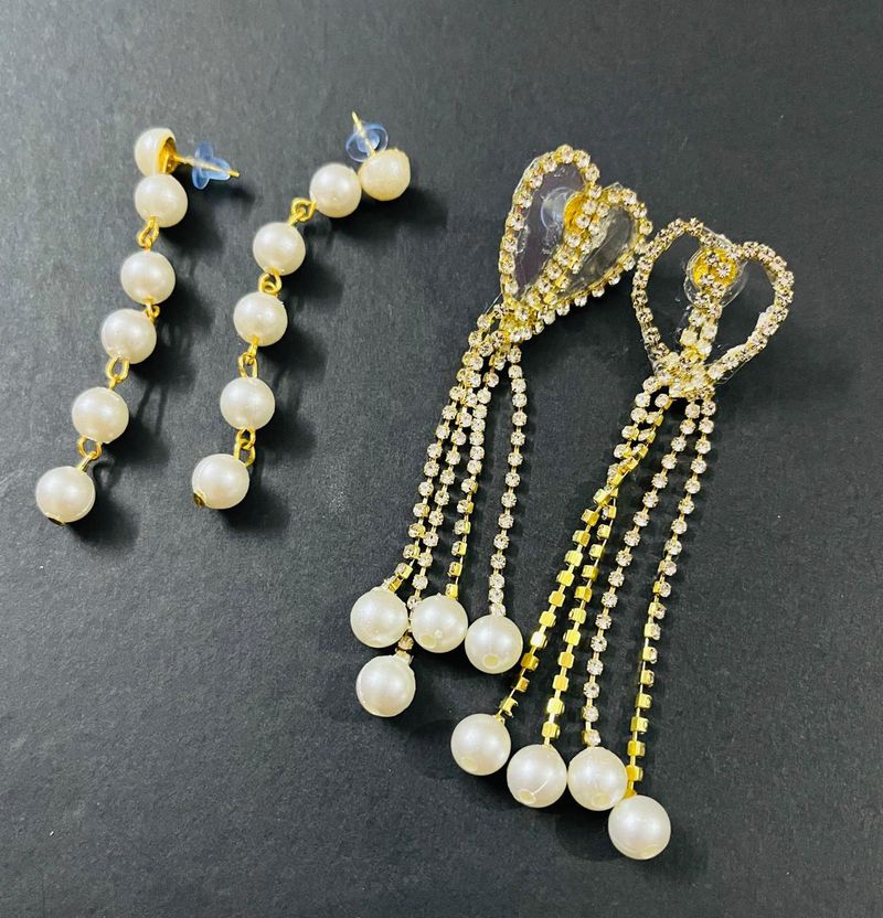 Fancy 2combo korean Earrings Party Wear