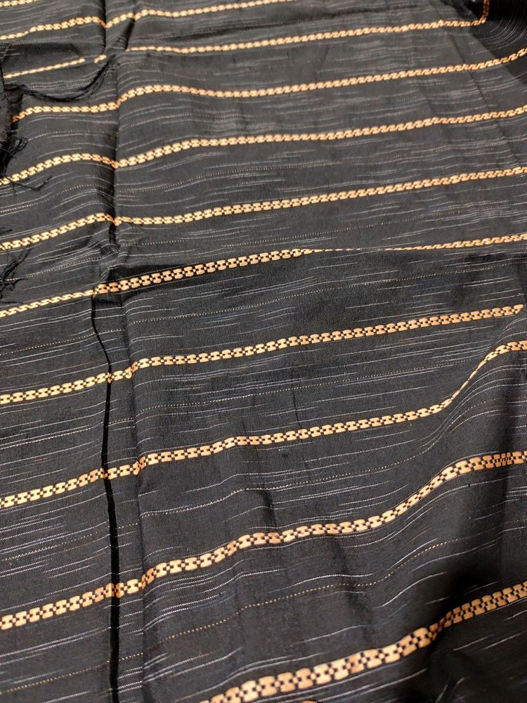 Black Khadi Cotton Suit Sale