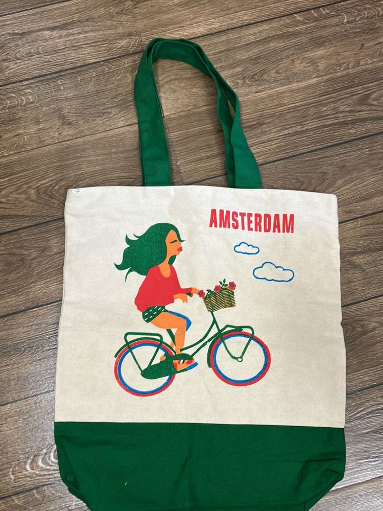 Amsterdam Canvas Shopping Bag