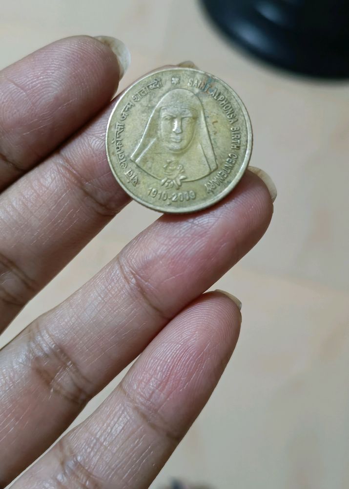 5rs Coin St Alphonsa