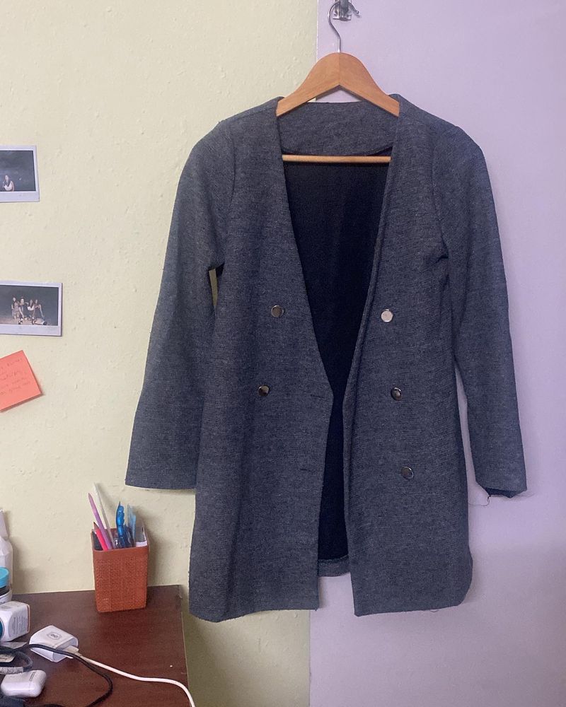 Beautiful Grey Coat With Premium Quality Material