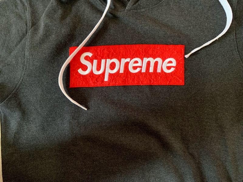 Grey Supreme Hoodie