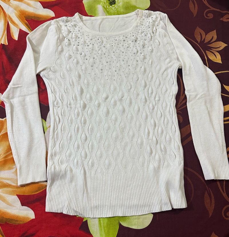 Women White Top For Winter