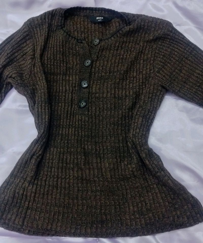 Brown Wool Top