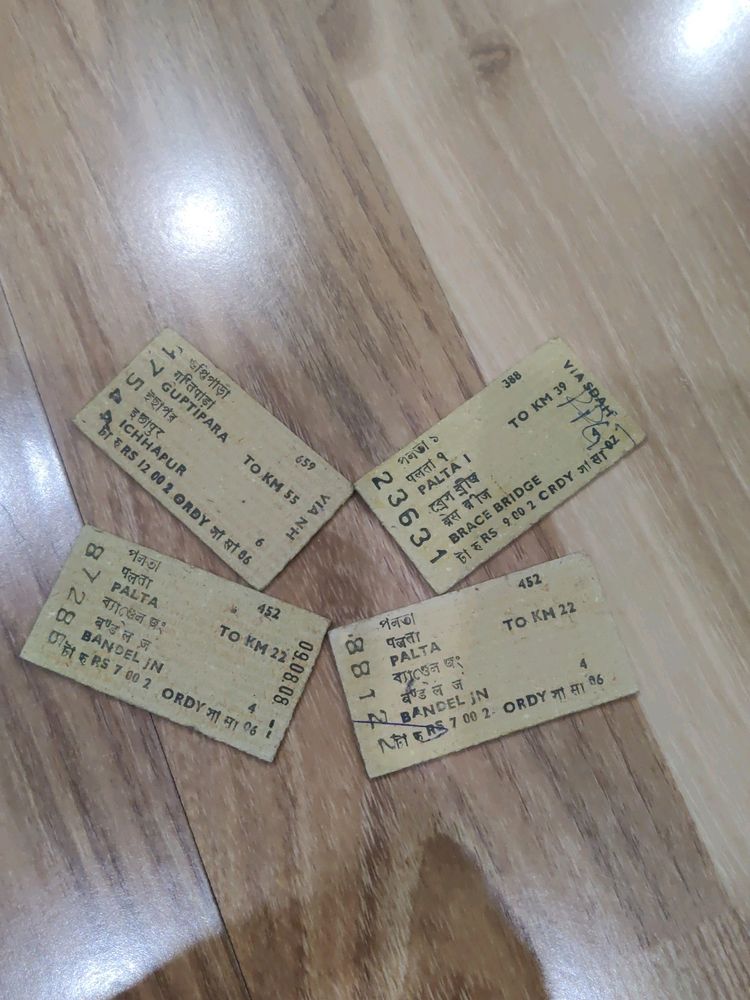 4 Indian Railways Ticket