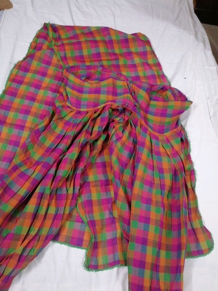 Multicolor Pyjama With Dupatta Set