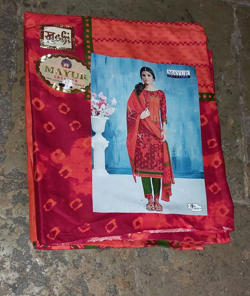 Pure Cotton Designer Dress Material