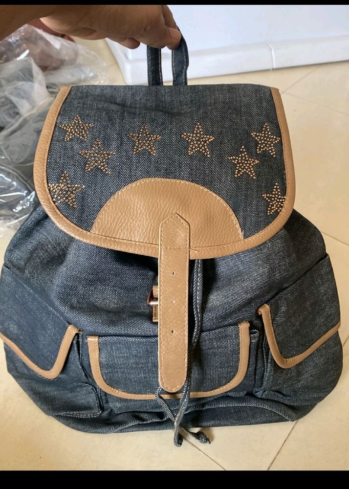 Brand New Denim Backpack