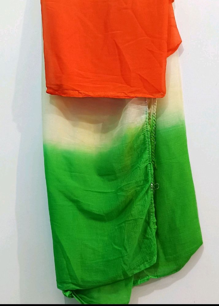 Tiranga Colour Dupatta