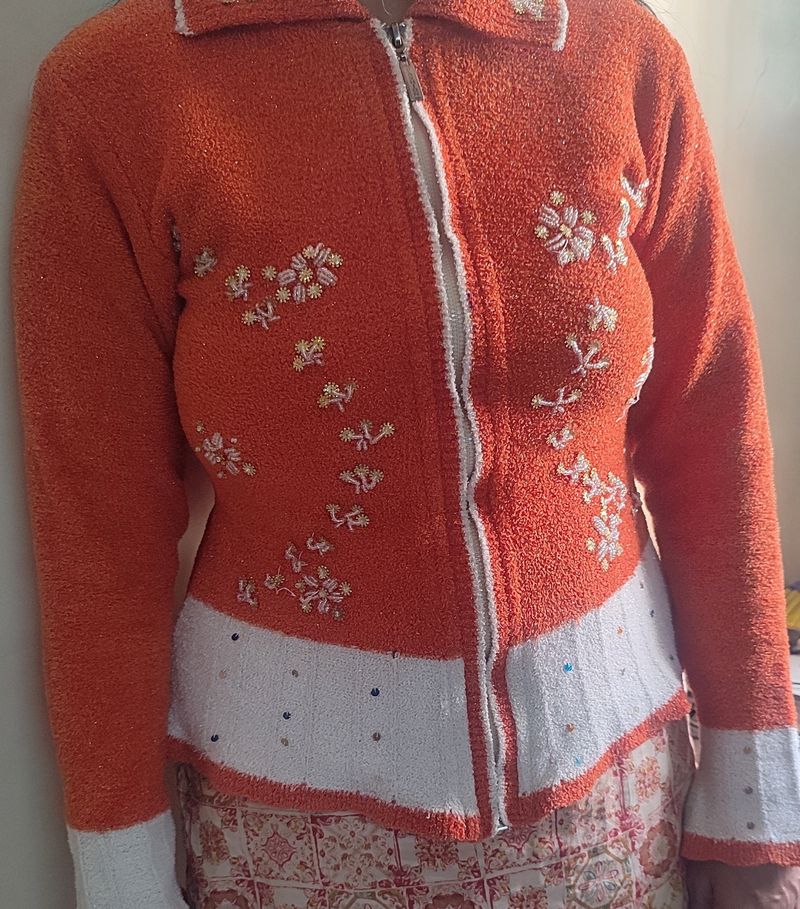 Women's  Orange sweater