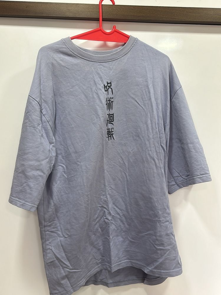 Oversized Tee Lavender Colour