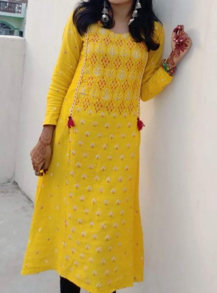 Anarkali Kurti Women Feativw Wear Kurta