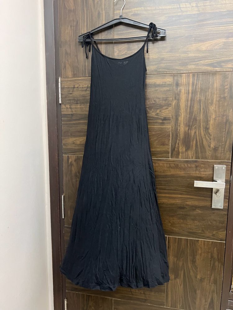 Black A Line H&M Strap Dress