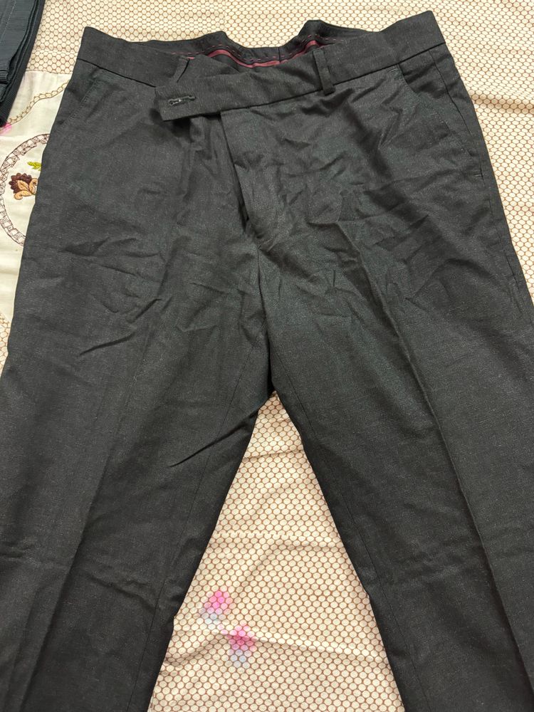 Men Grey Formal Pant