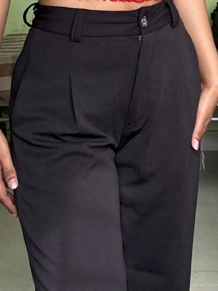 Black High Waist Formal Pant