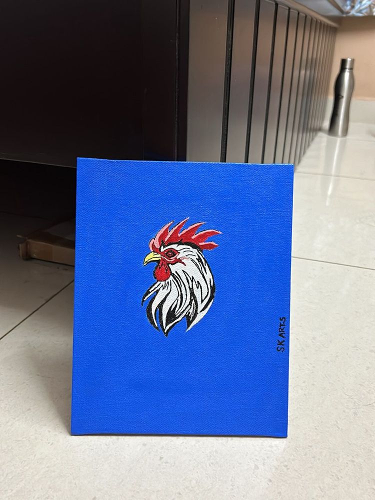 MALE ROOSTER ACRYLIC PAINTING