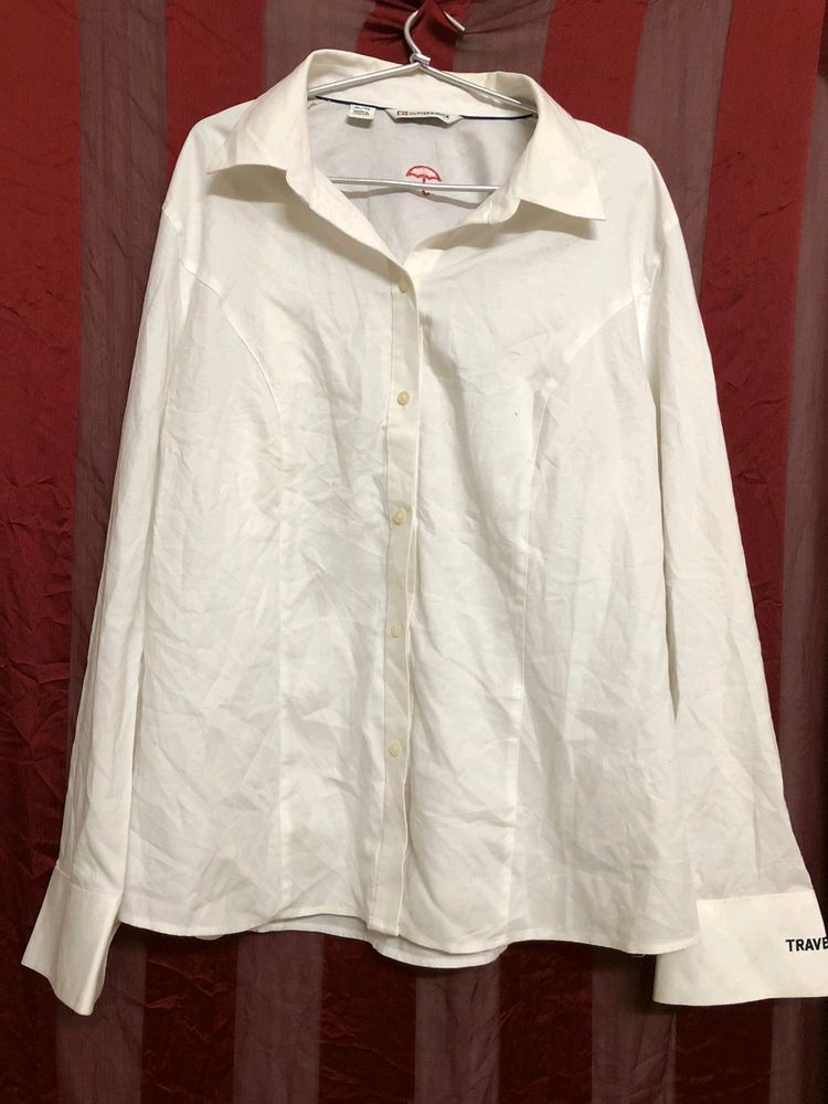 Cutter & Buck White plain Shirt