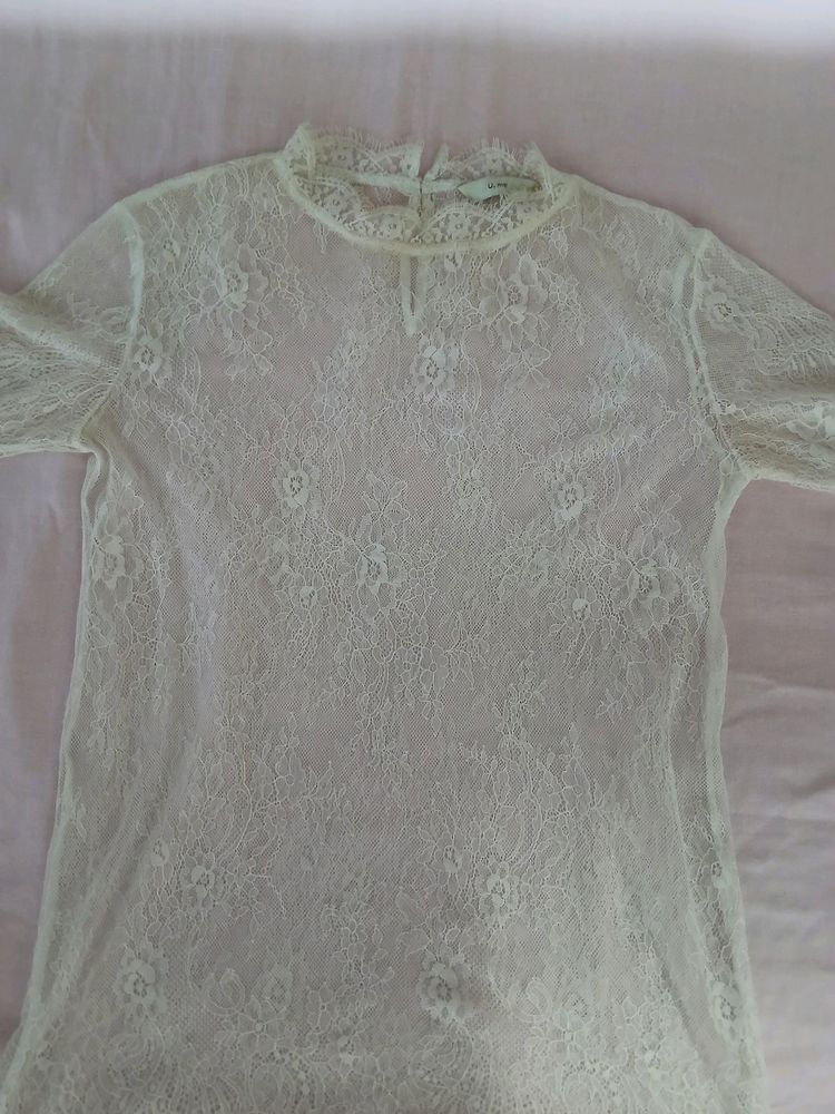 Transparent Lace Top