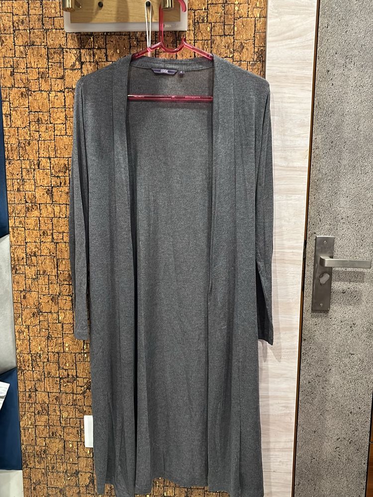 Women Grey Long Shrug