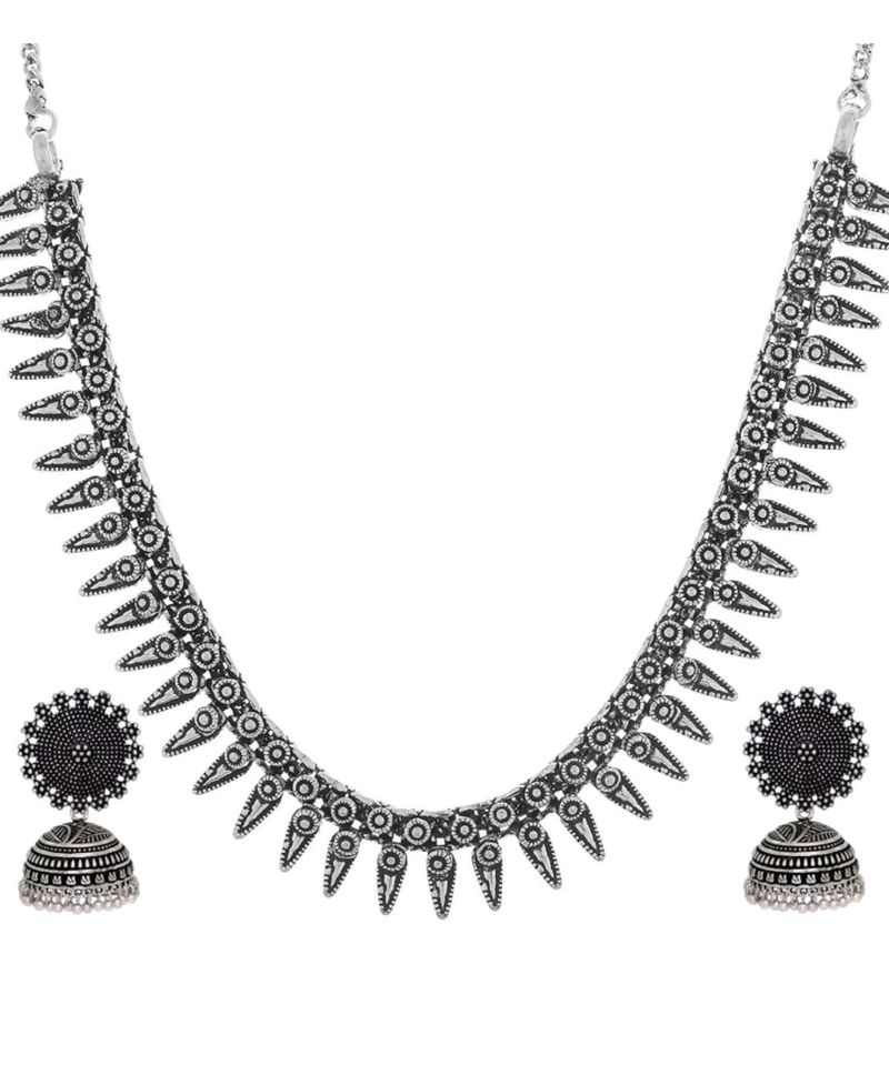 Oxidised Jewellery Set | Earrings & Necklace