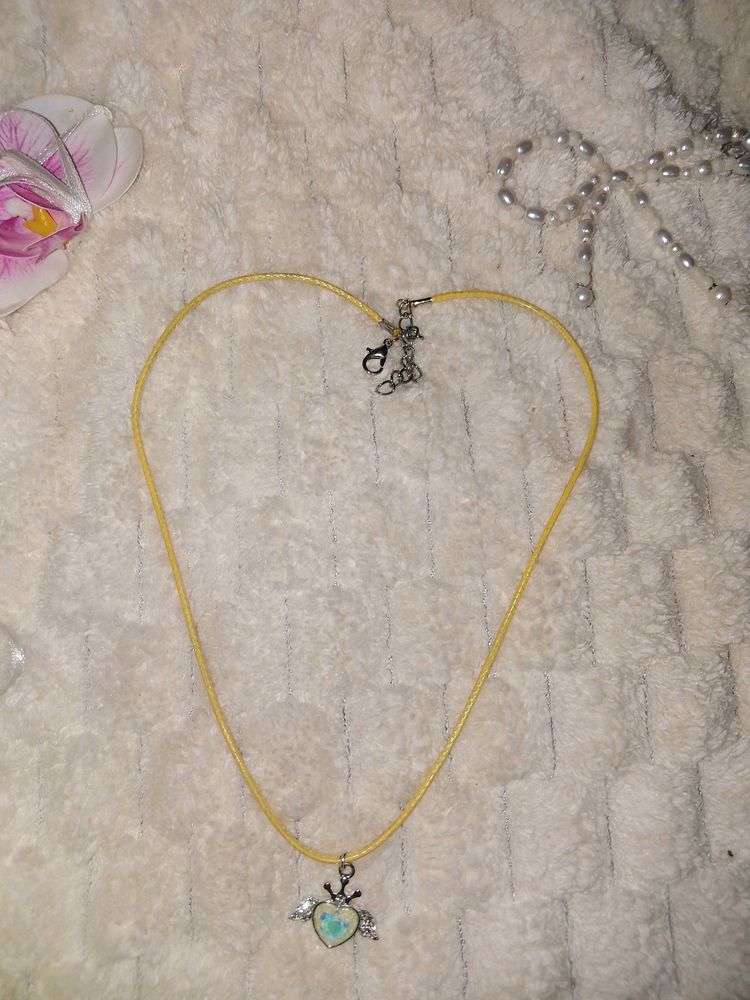 Yellow Y2k Necklace