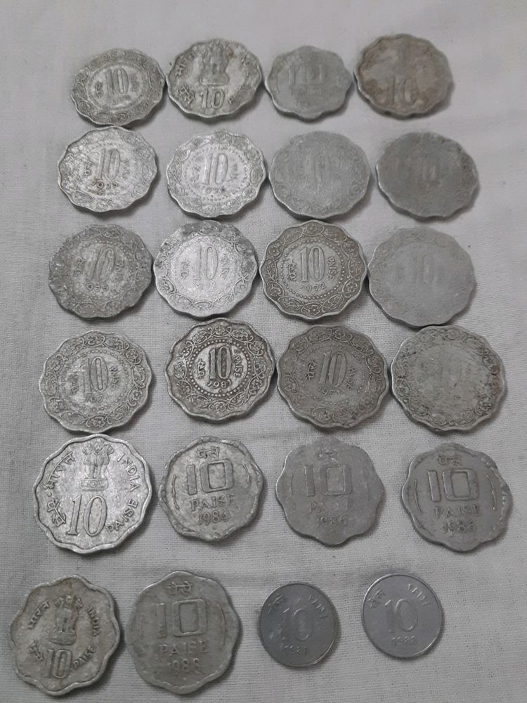 10 Paice Old 24 Coins