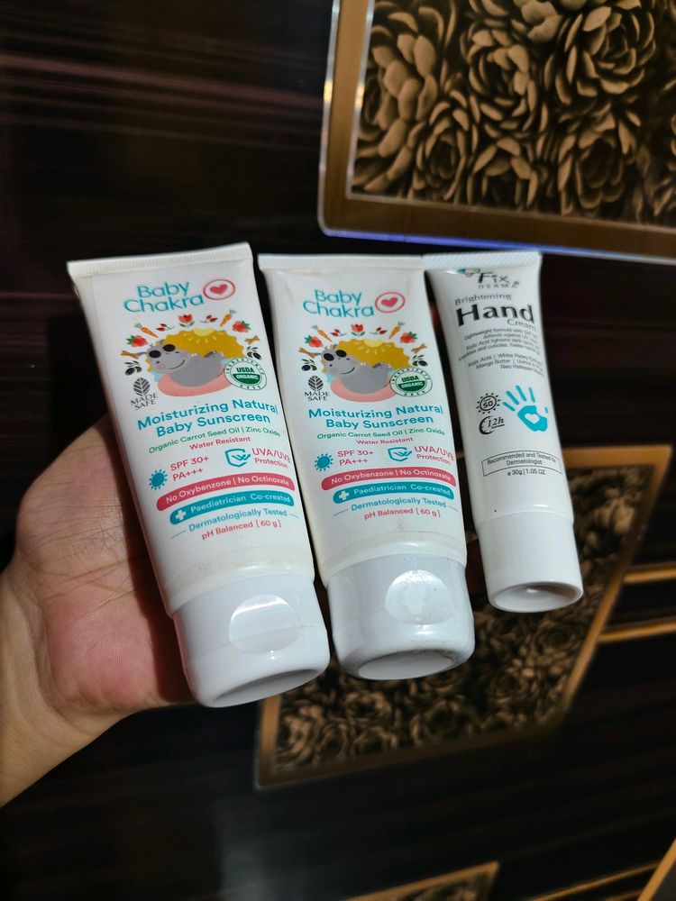 2 Sunscreen 1 Hand Cream