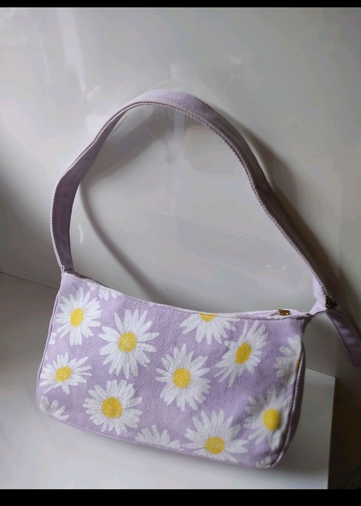 Ecoright Lilac Baguette Shoulder Bag