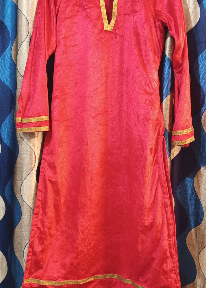 Velvet Kurti With Sharara