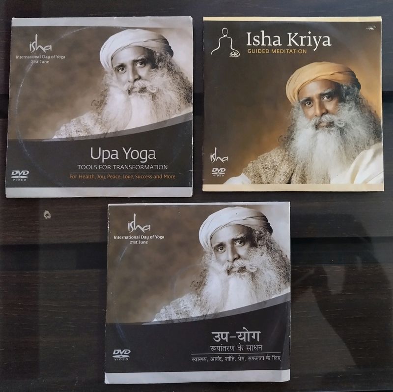 Isha foundation - Yoga  DVDs (Om Bracelet freebie)