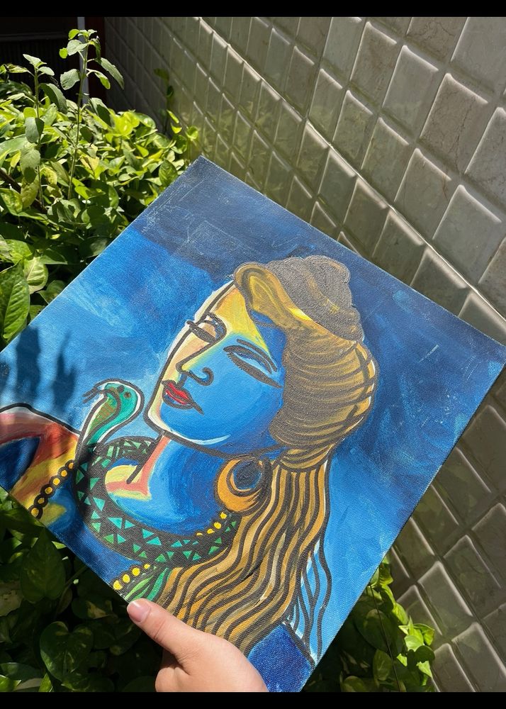 Handmade Shivji Painting