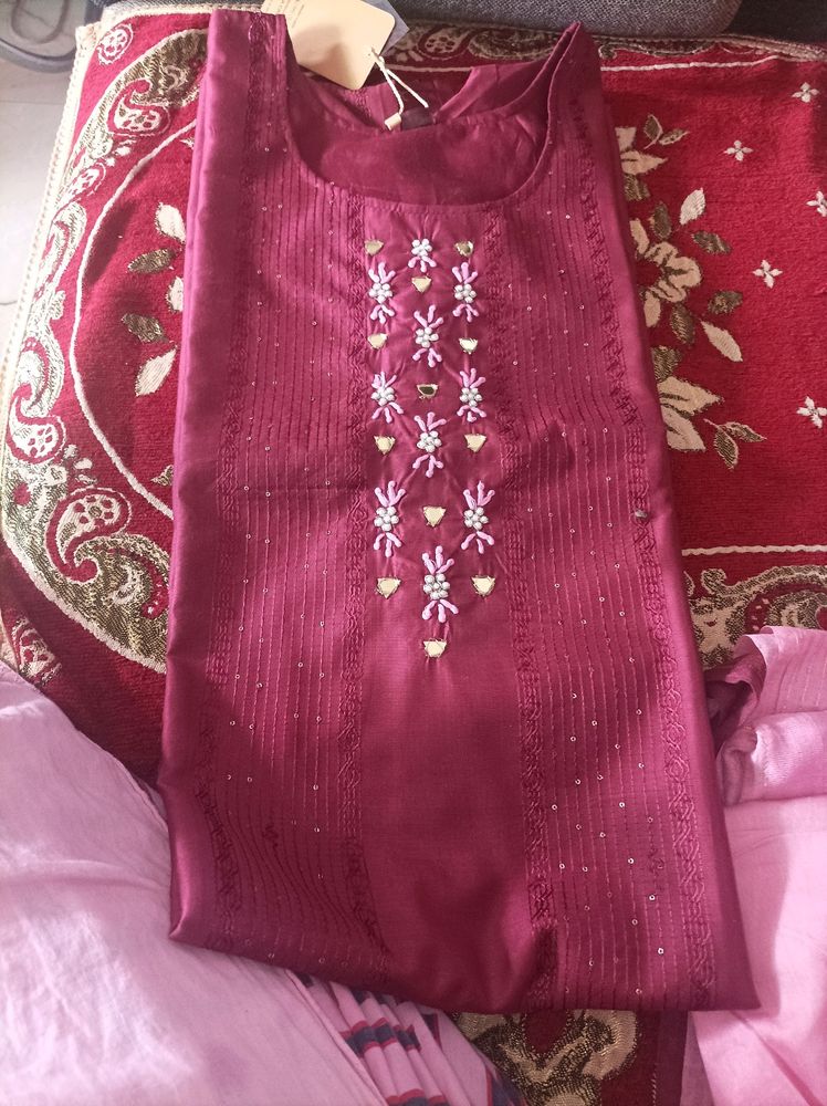 Readymade Kurti Pant & Dupatta Set