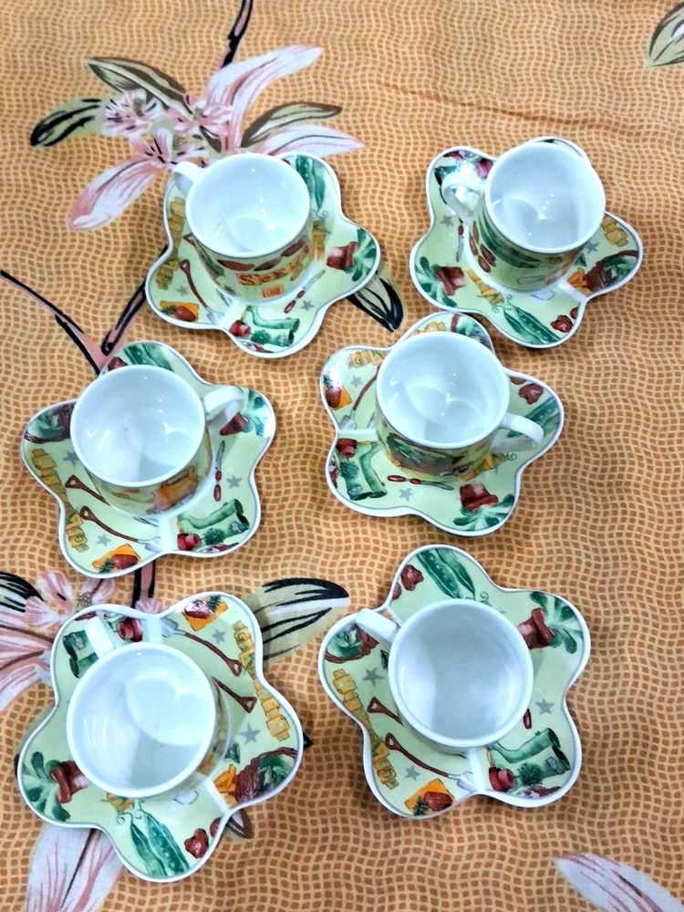 6 Cups & Saucer Set