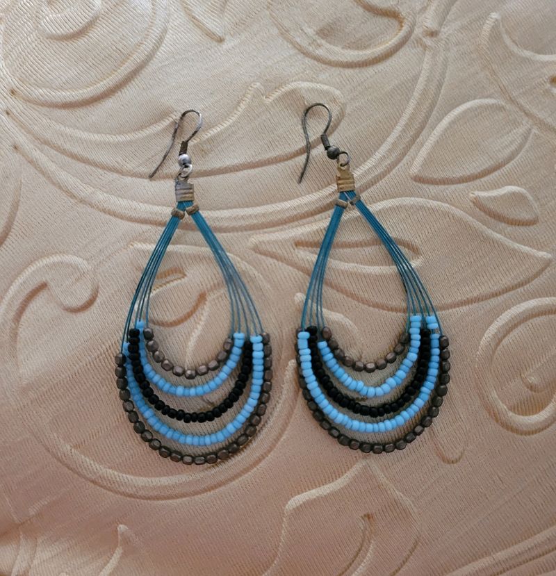 Blue Drop Earrings