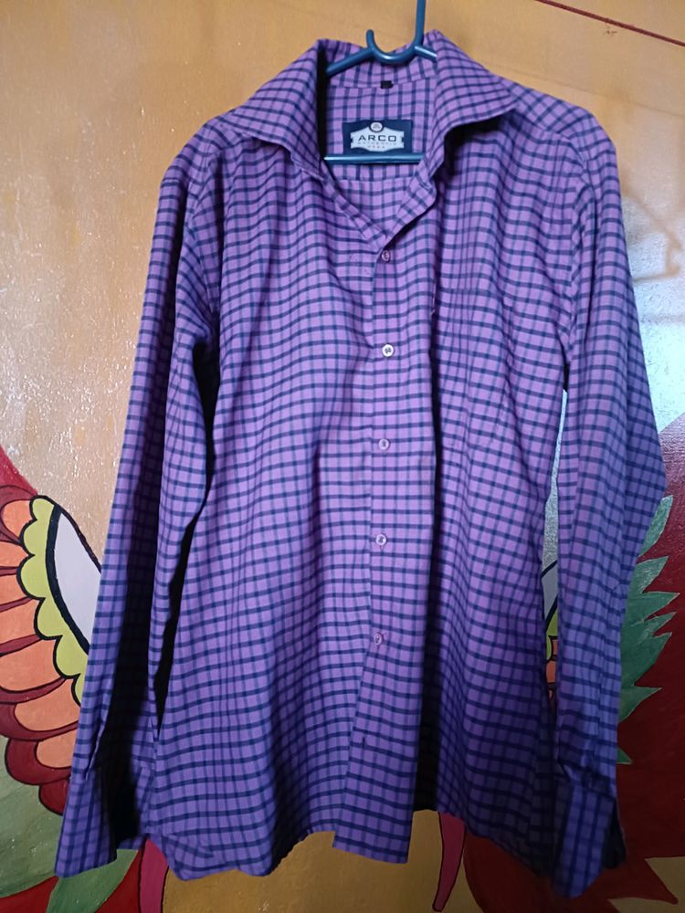 Purple Color Shirt- Mens