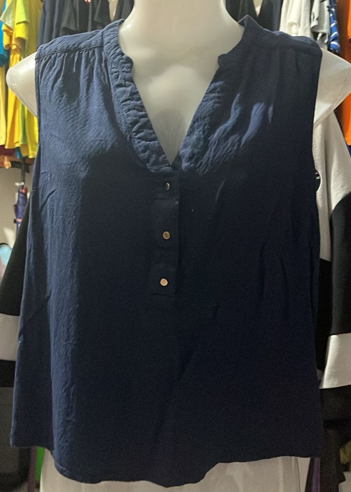 Blue Half Sleeve Shirt