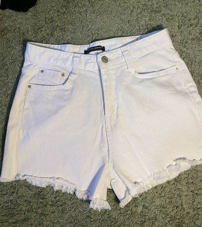 White Korean Shorts