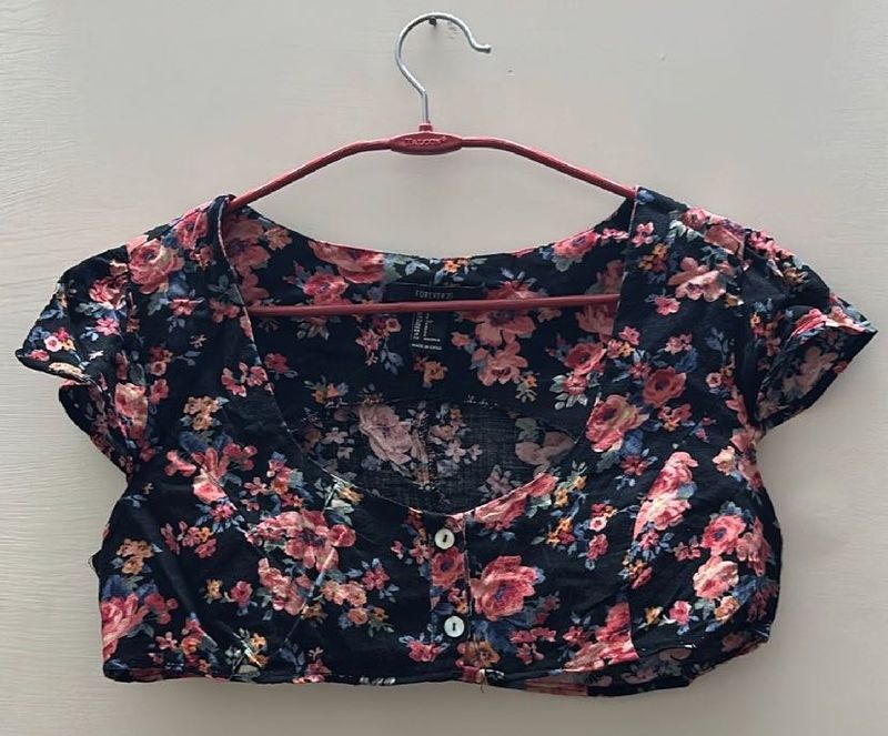 Floral Crop Top💓#floraltop #croptop #forever21