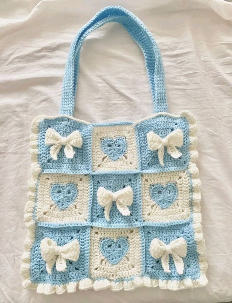 Crochet Bow Bag 🎀