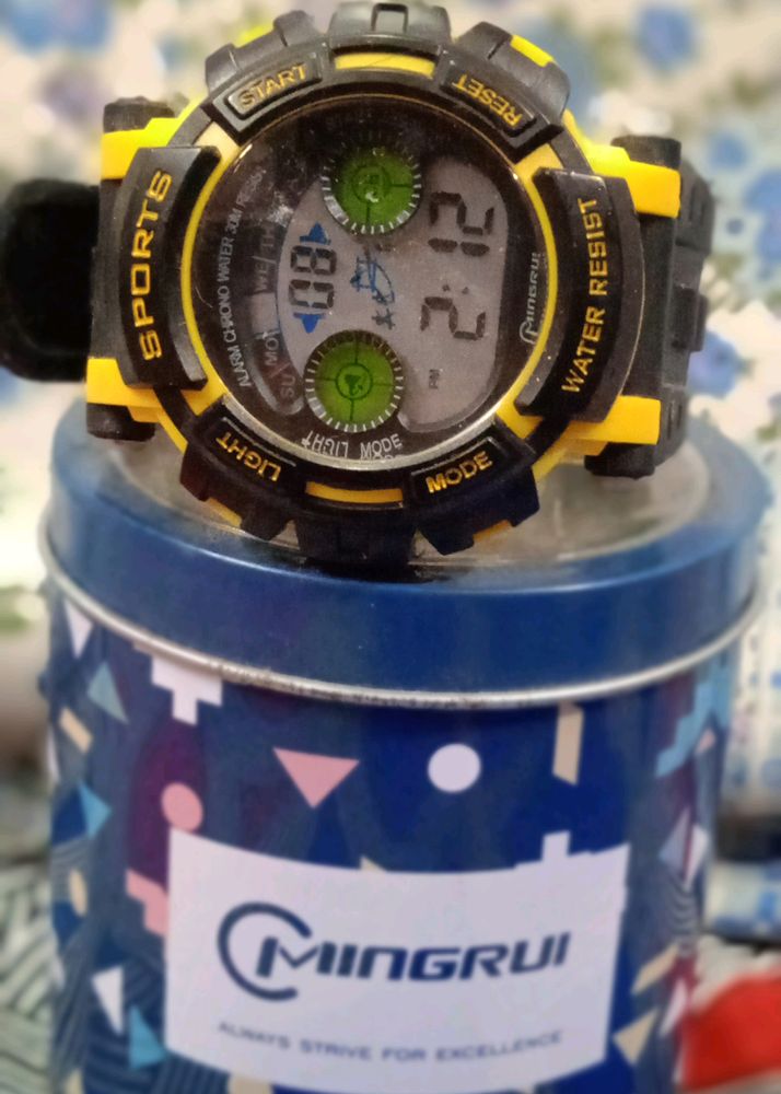 Minigrui . Yellow,Black Color Watch For Kids